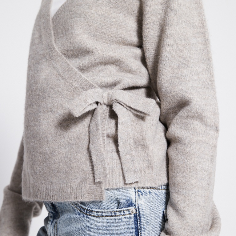 Wrap knit sweater "Bettan"